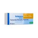 Ко-Амлесса, таблетки 4 мг+5 мг+1.25 мг 30 шт (периндоприл+амлодипин+индапамид)