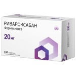 Ривароксабан Фармасинтез, таблетки покрытые оболочкой пленочной 20 мг 100 шт